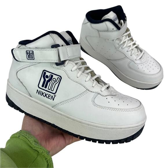 m_66d7628ed3309f64fd9543a0.jpg Nikken Womens Weighted CardioStrides Fitness Workout Sneakers Shoes 10 White